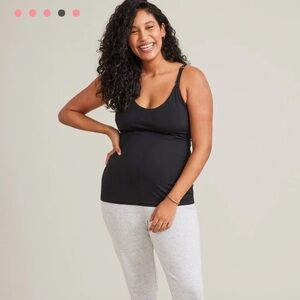 Hatch 24/7 Nursing Tank, Black, Size Small S, Pima Cotton Breastfeeding